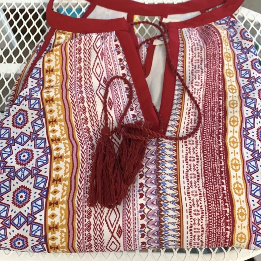 Pink Rose Aztec Patterned Dress - Picture 9 of 9
